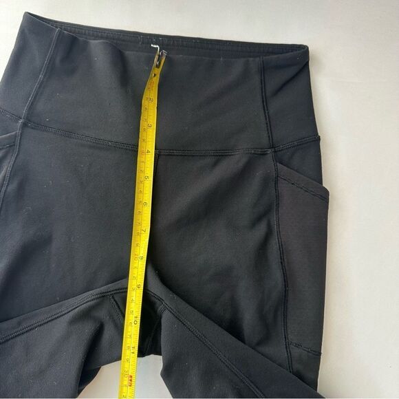 RARE Lululemon Fit Physique black high rise mesh fishnet pocket leggings size 2 - Picture 7 of 13